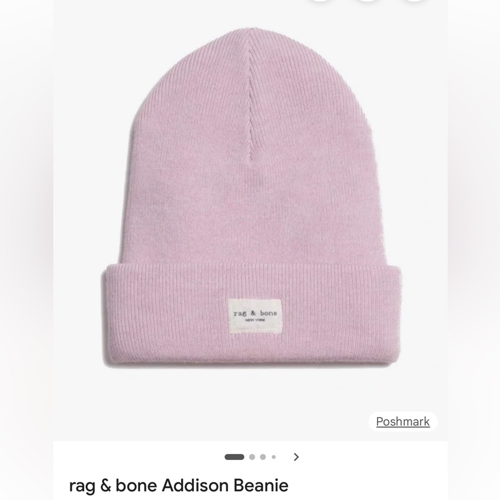 Rag & Bone  Light Pink Addison Beanie